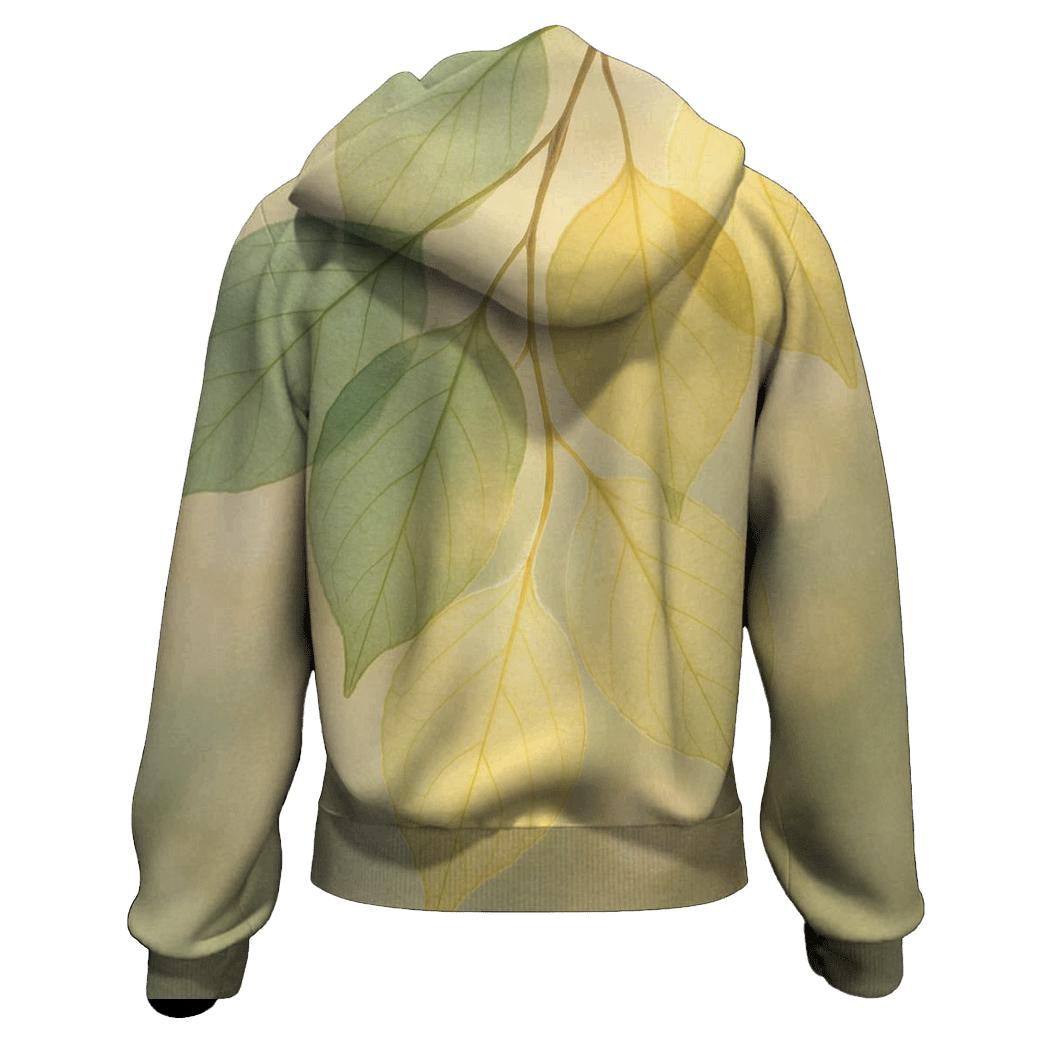 Whispering Leaves Prayer embroidered hoodies