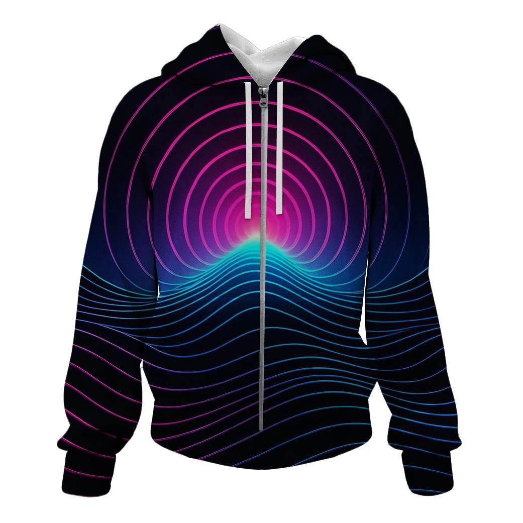Gravity Waves Synth Horizon hoodie styles