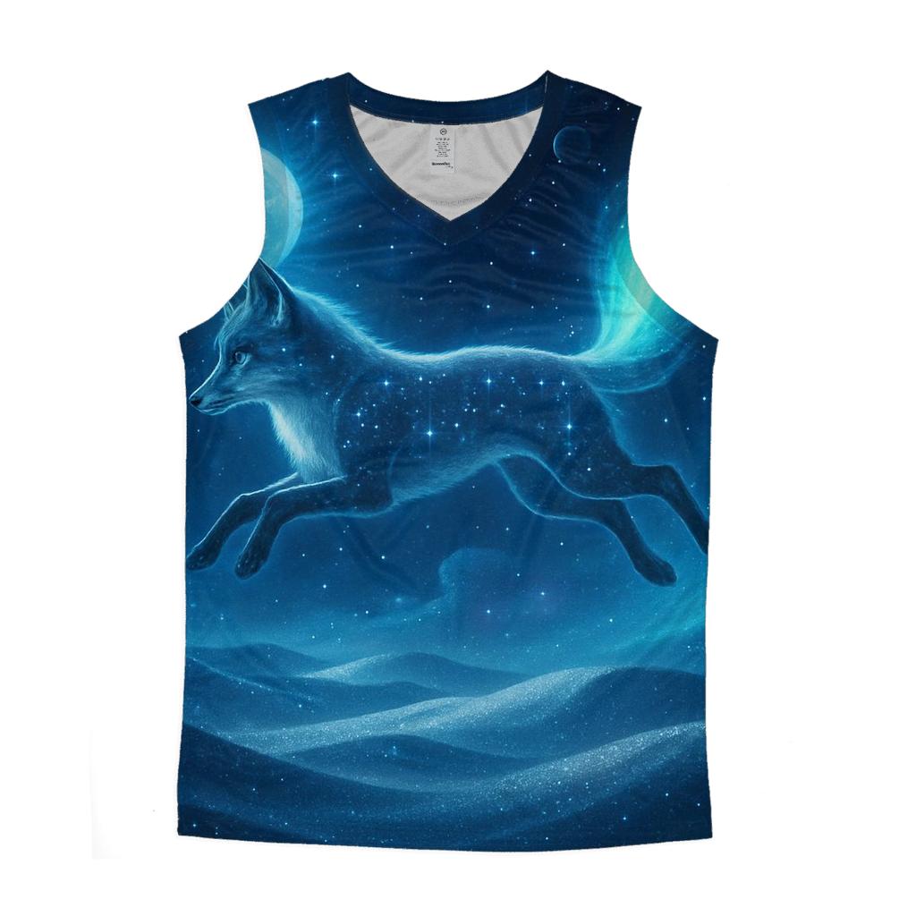 Celestial Fox Over The Star Dunes trendy fitted tank tops