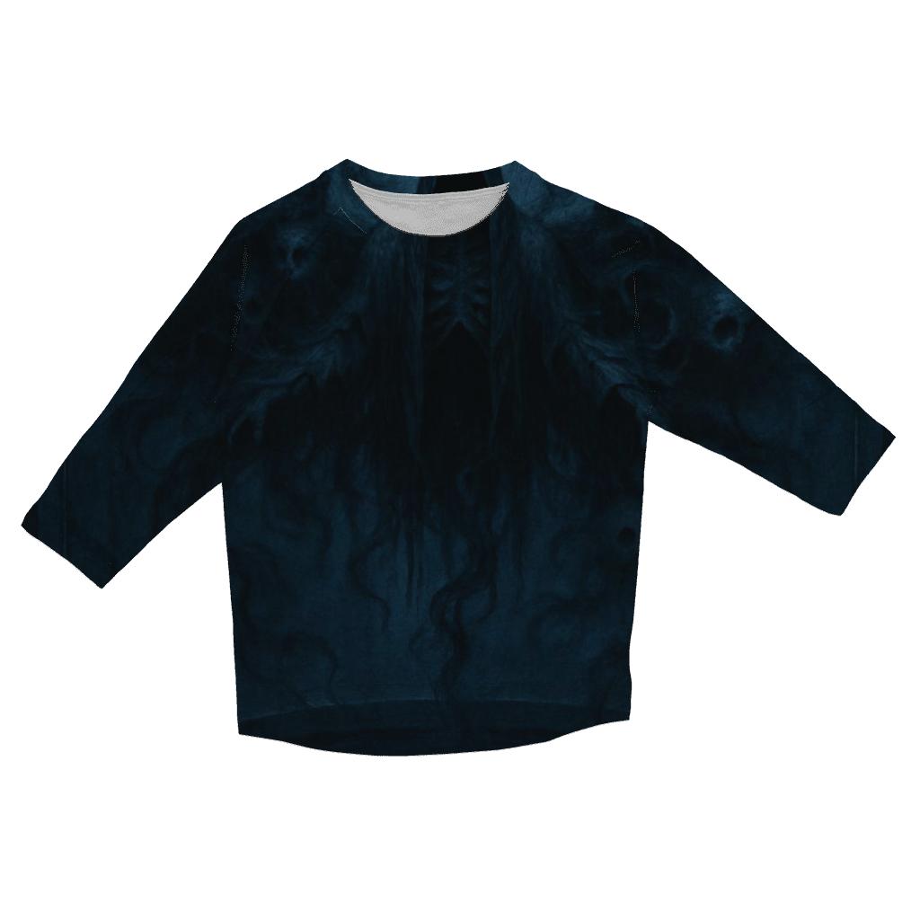 Wings Over The Voidwell printed three quarter sleeve shirts
