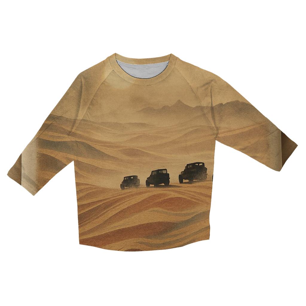 Desert Camo Flag Convoy custom 3/4 sleeve shirts