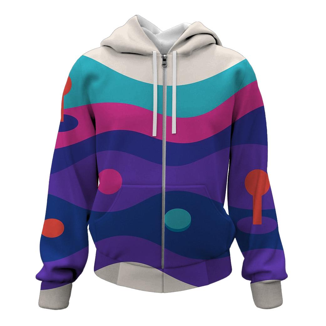 Vapor Arcade Waves designer hoodies