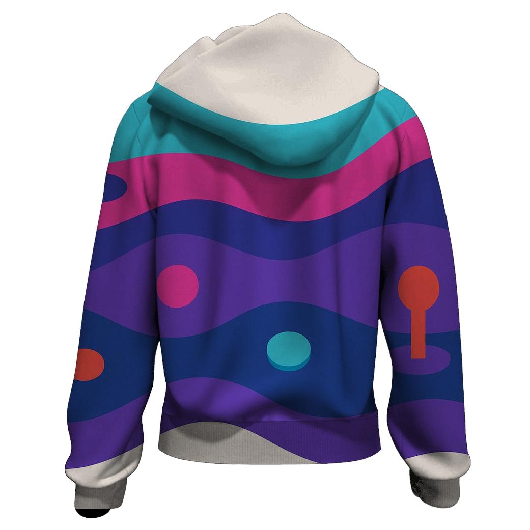 Vapor Arcade Waves designer hoodies