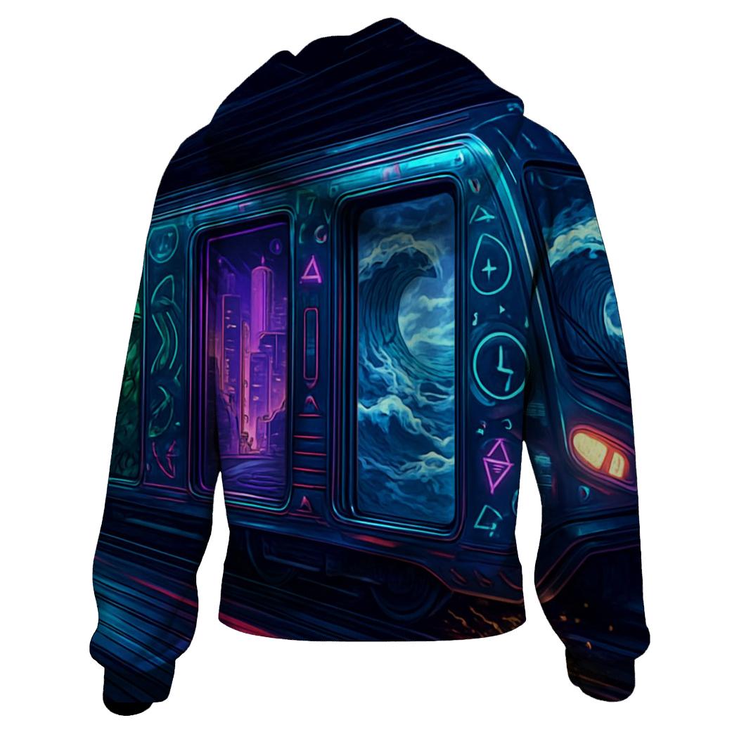 Subway Train Of Impossible Stops lightweight hoodies