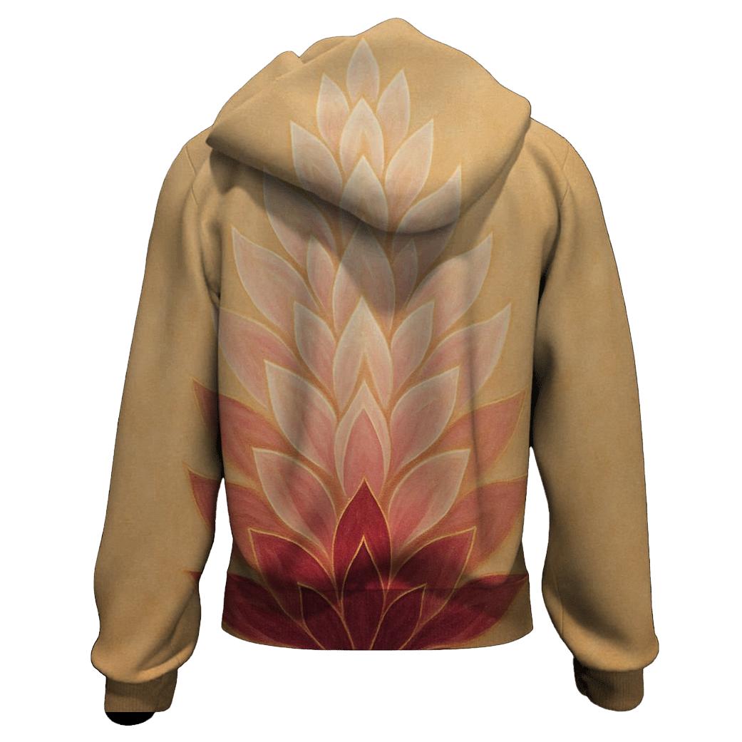 Rising Petal Mandala designer hoodies