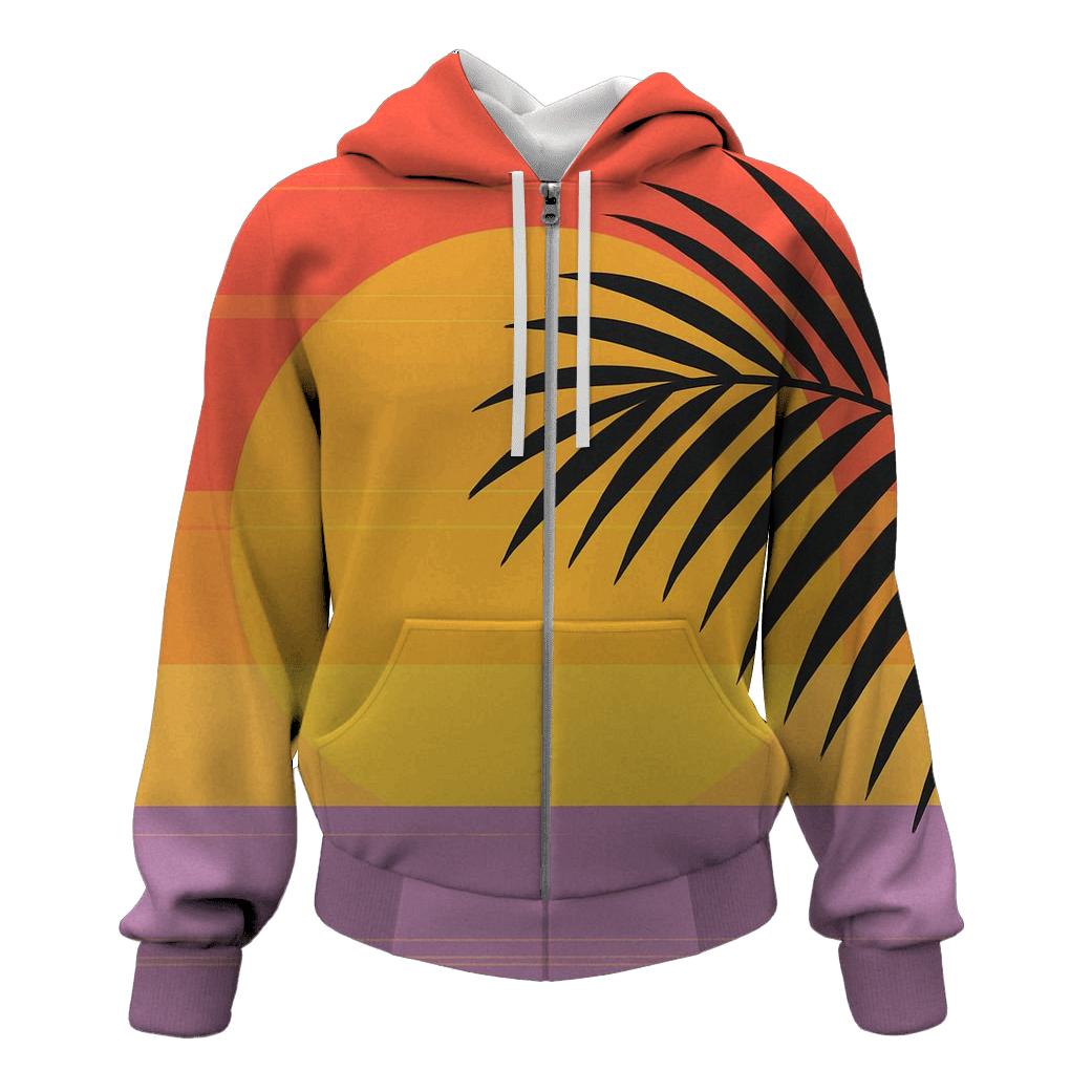 Analog Sunset Stripes premium hoodies