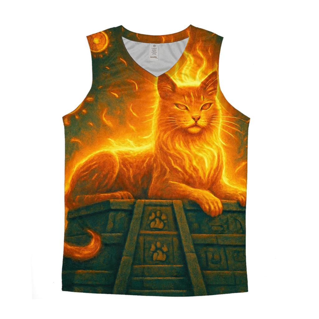 Solar Temple Sun Cat stylish racerback tanks