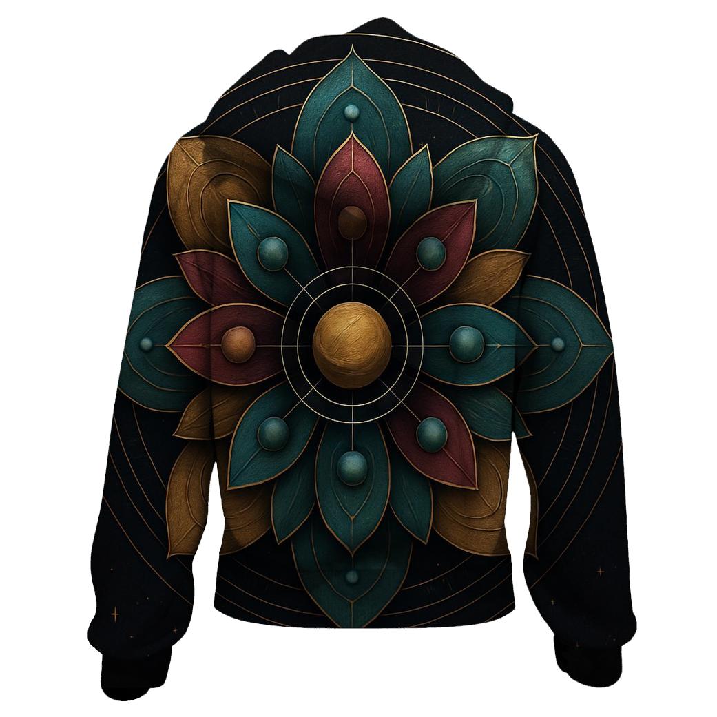 Stellar Time Flower embroidered hoodies