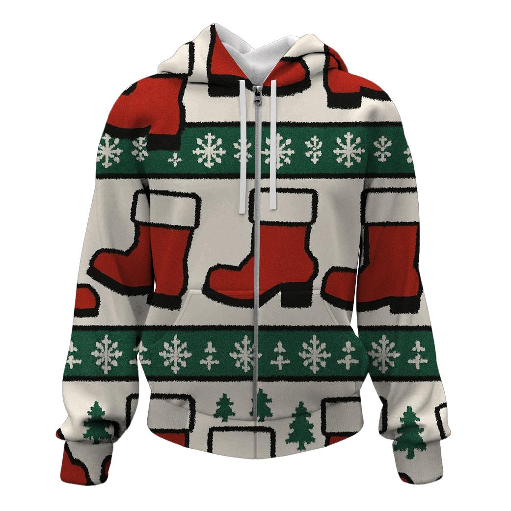 Santa Boot Step Repeat designer hoodies