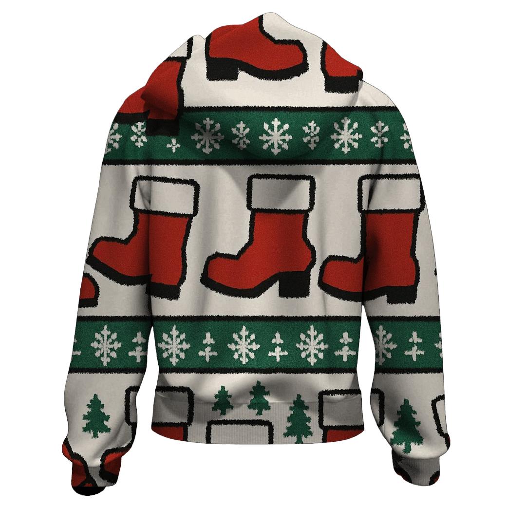 Santa Boot Step Repeat designer hoodies