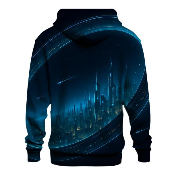 Chrono Orbit Cityscape pullover hoodies