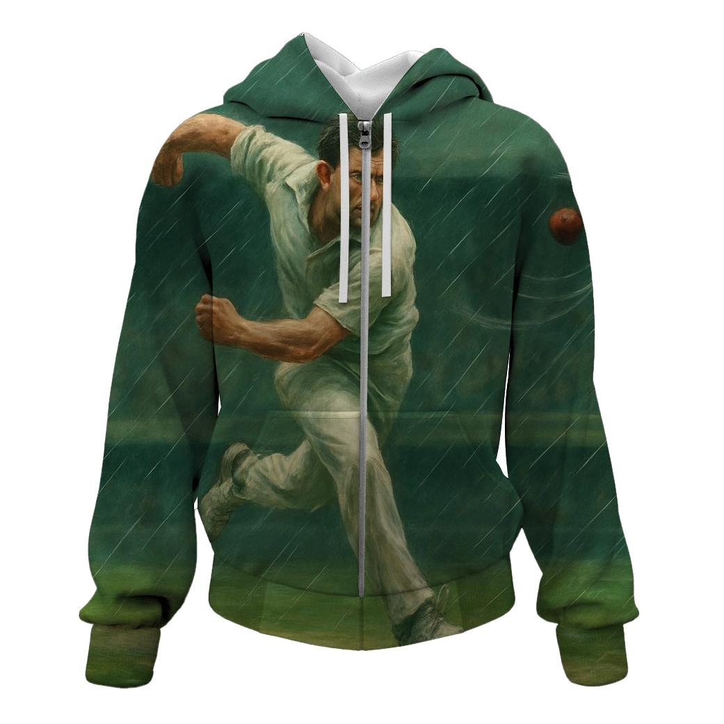 Rainy Day Cricket Spin Bowler lightweight hoodies