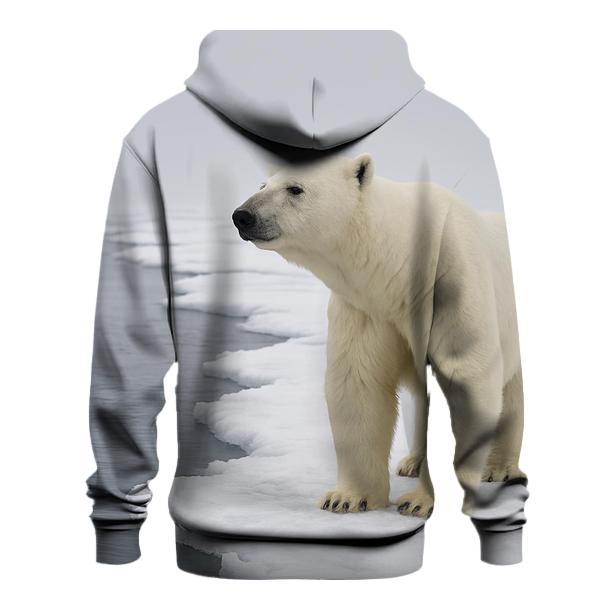 Ice Edge Vigil Polar Bear printed hoodies