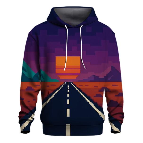Pixel Desert Drive heavyweight hoodies