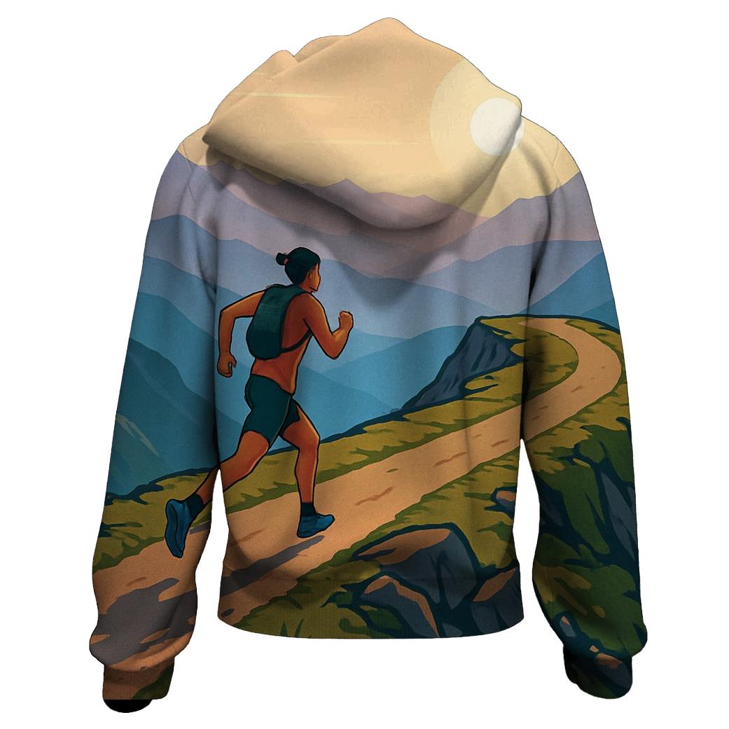 Mountain Trail Running Skyline hoodie styles