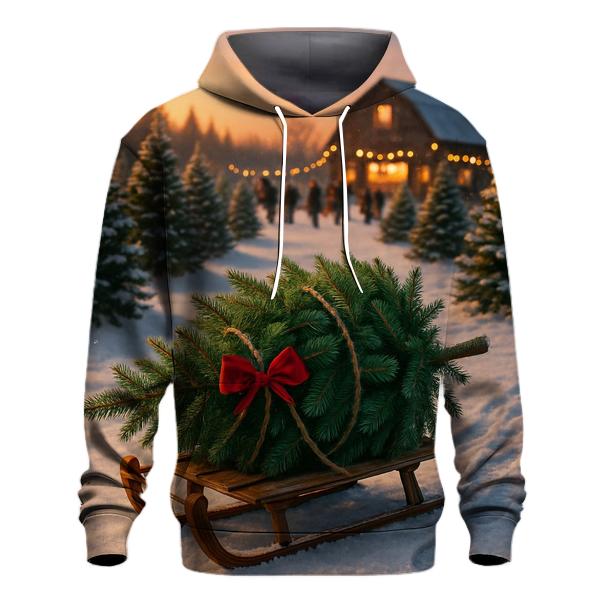 ChristmasTreeFarmGoldenHour custom hoodies