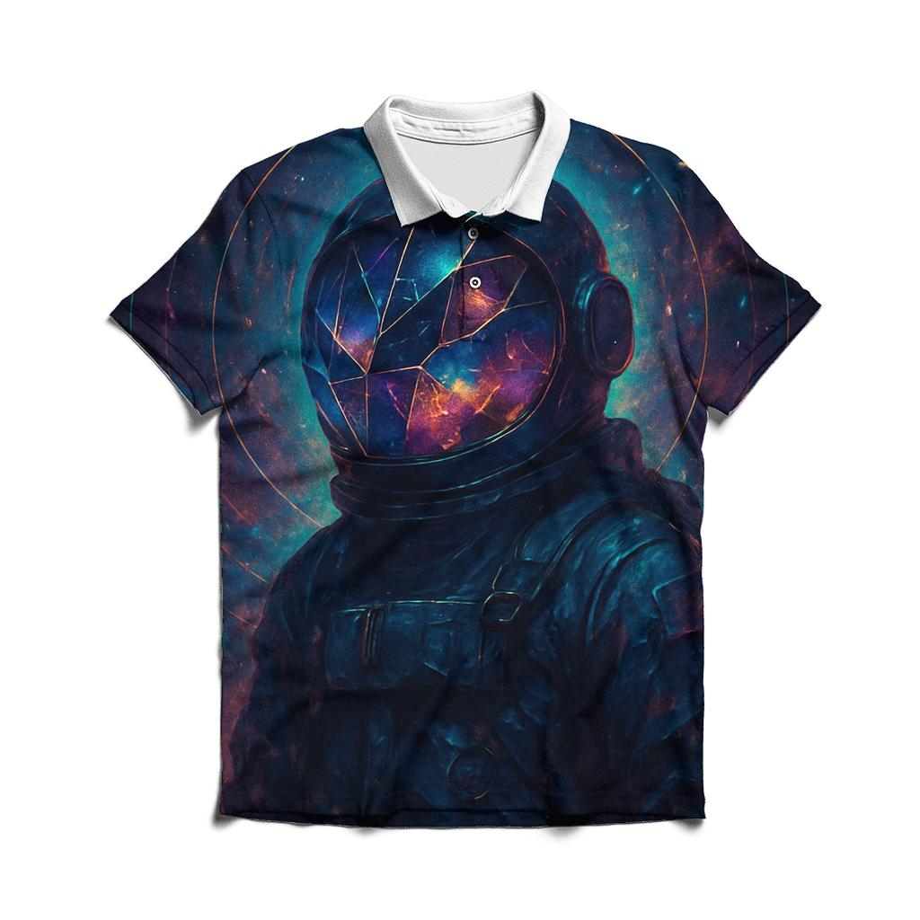 Astronaut Of Fractured Realities classic pique polos