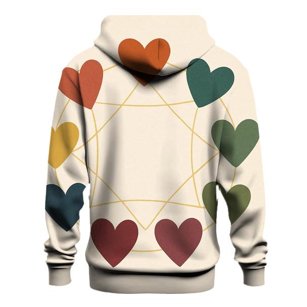 Circle Of Listening Hearts zip-up hoodies