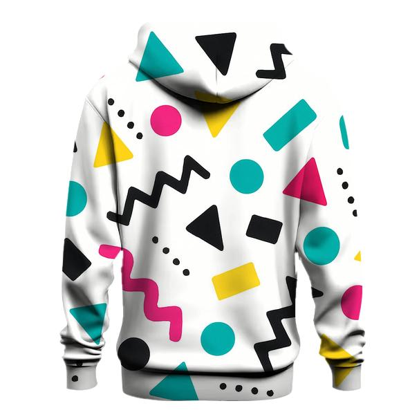 Neon Shuffle Shapes lightweight hoodies