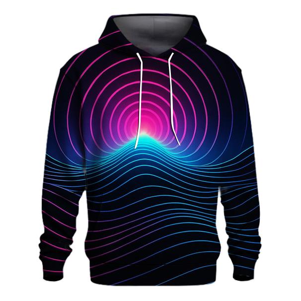 Gravity Waves Synth Horizon designer hoodies