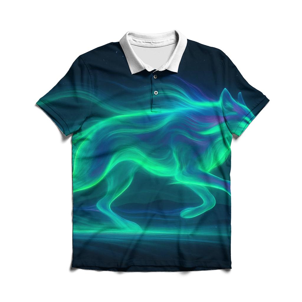 Aurora Pulse Running Wolf designer slim fit polos