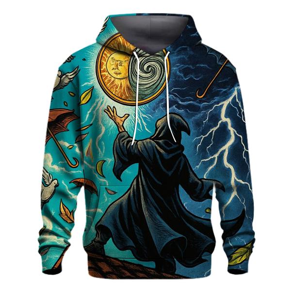 The Coin Flipping Weather Wizard designer hoodies