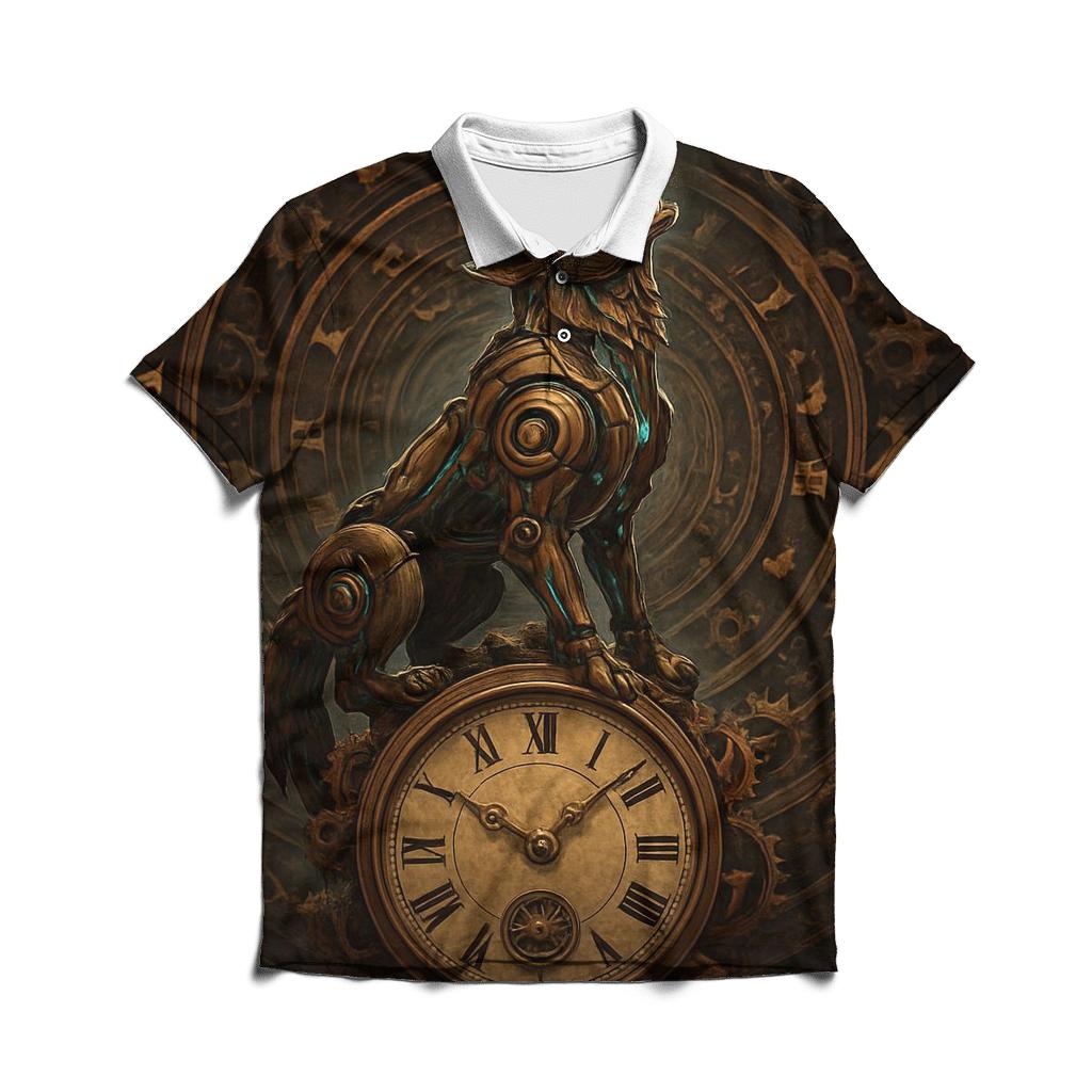 Clockwork Time Howler personalized polo shirts
