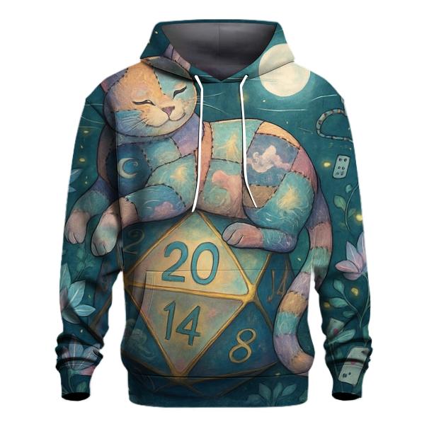 Patchwork Cat In The Probability Garden embroidered hoodies