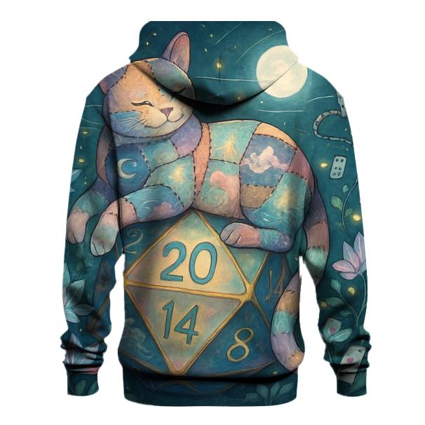 Patchwork Cat In The Probability Garden embroidered hoodies