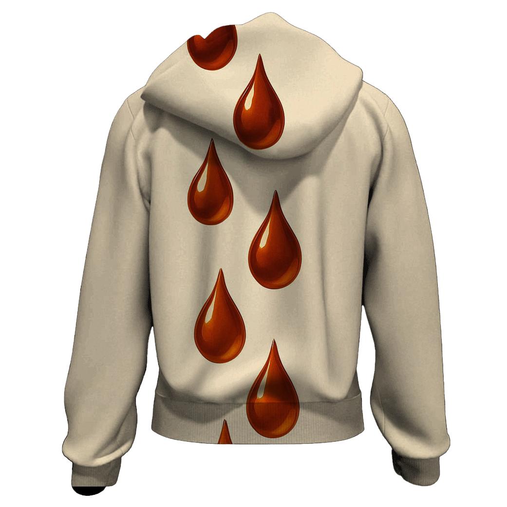 Amber Drip Cascade pullover hoodies
