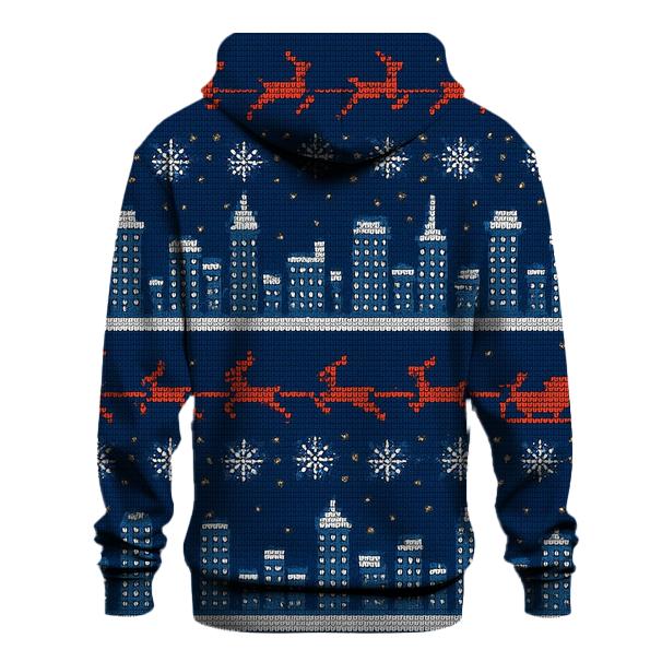 Midnight Sleigh Skyline Stripes premium hoodies