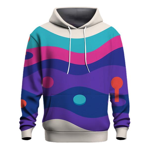 Vapor Arcade Waves zip-up hoodies