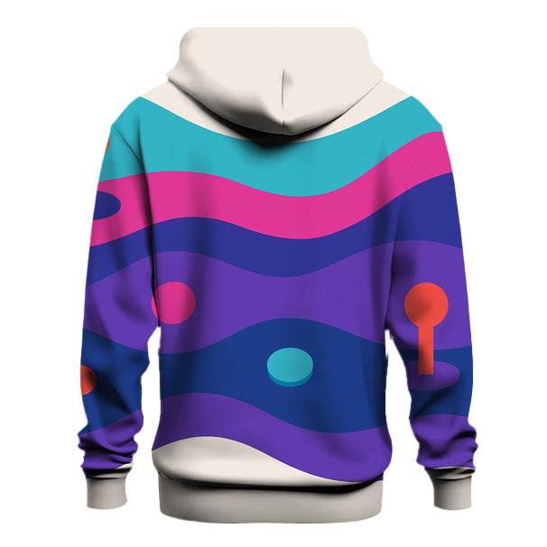 Vapor Arcade Waves zip-up hoodies