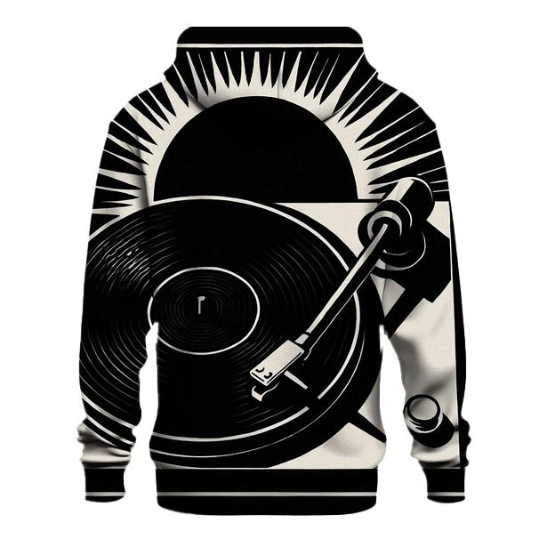 Monochrome Turntable Eclipse printed hoodies