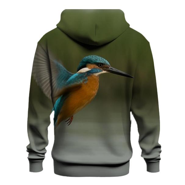 Estuary Hover Kingfisher embroidered hoodies