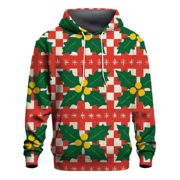 Holly Blizzard Checker Bands graphic hoodies