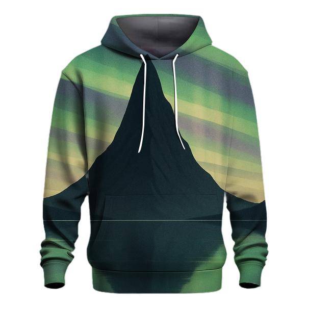 Aurora Echo Mountain printed hoodies