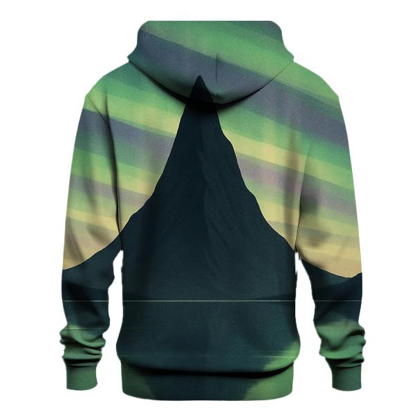 Aurora Echo Mountain printed hoodies