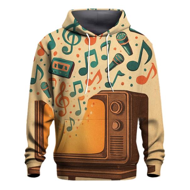 Retro TV Music Portal premium hoodies
