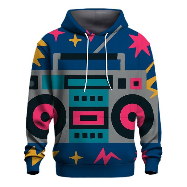 Boom Box Flash Frame printed hoodies