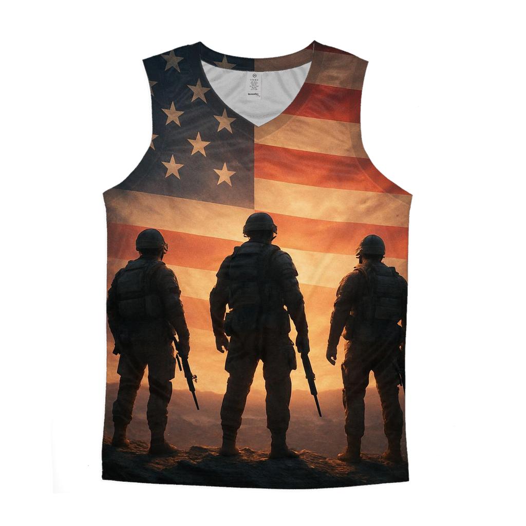 Dawn Guardians Over The Homeland sports performance tank tops