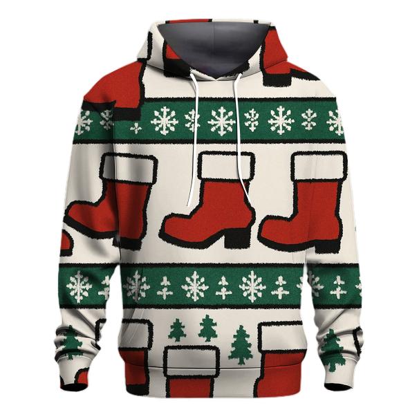 Santa Boot Step Repeat premium hoodies
