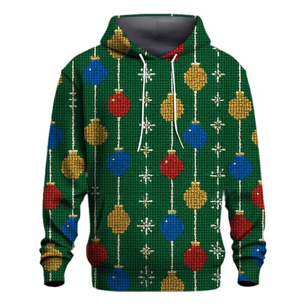 Ornament Ladder Pixel Rows lightweight hoodies