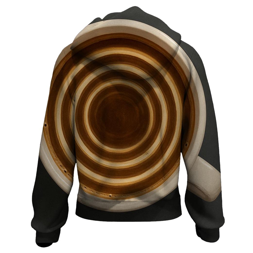 Cream Ripple Topview printed hoodies