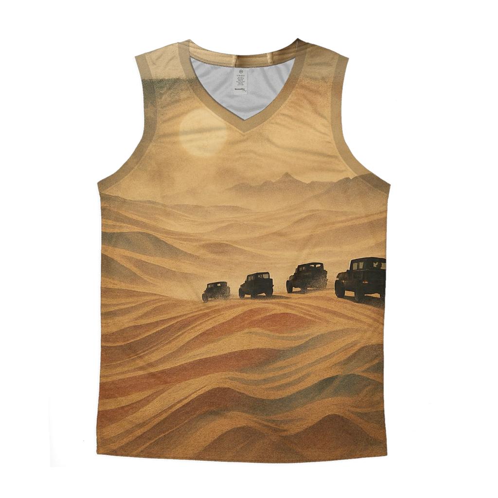 Desert Camo Flag Convoy cotton sleeveless tops