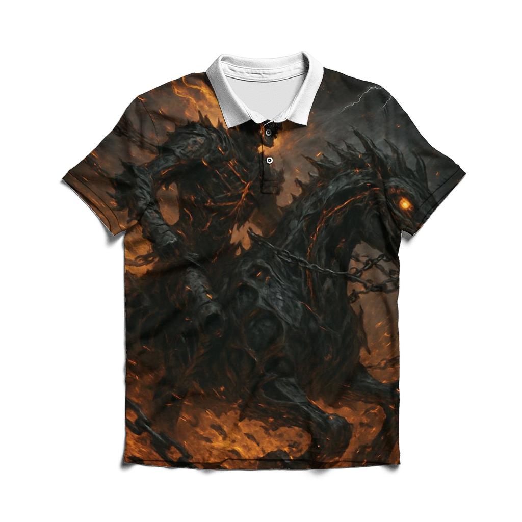 Infernal Rider Of The Iron Storm classic pique polos