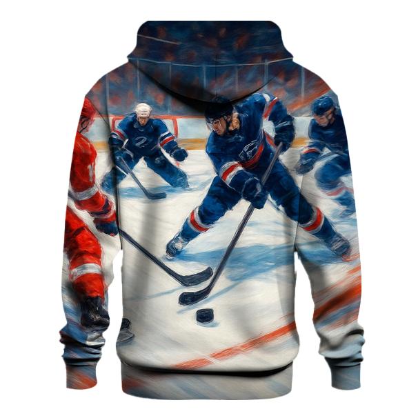 Ice Hockey Rink Battle Blur hoodies fashion