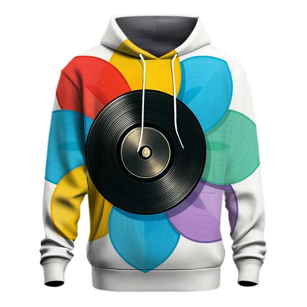 Rainbow Vinyl Bloom zip-up hoodies