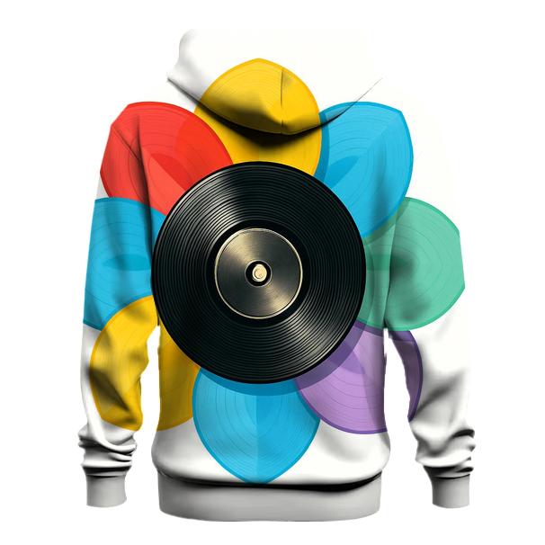 Rainbow Vinyl Bloom zip-up hoodies