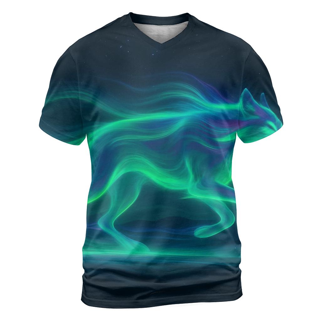 Aurora Pulse Running Wolf custom all-over print shirts